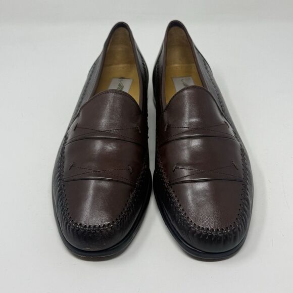 Mezlan Orense 309M Dress Shoes Mens 10 M Brown Deerskin Leather Slip On Loafers main image 11